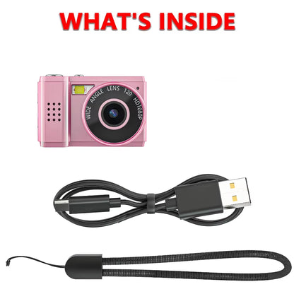 0-128G Mini 1080P Small Digtal Camera with Screen Bodycam Compact Kids Camcorder Indoor Outdoor Sport Video DV Recorder Body Cam