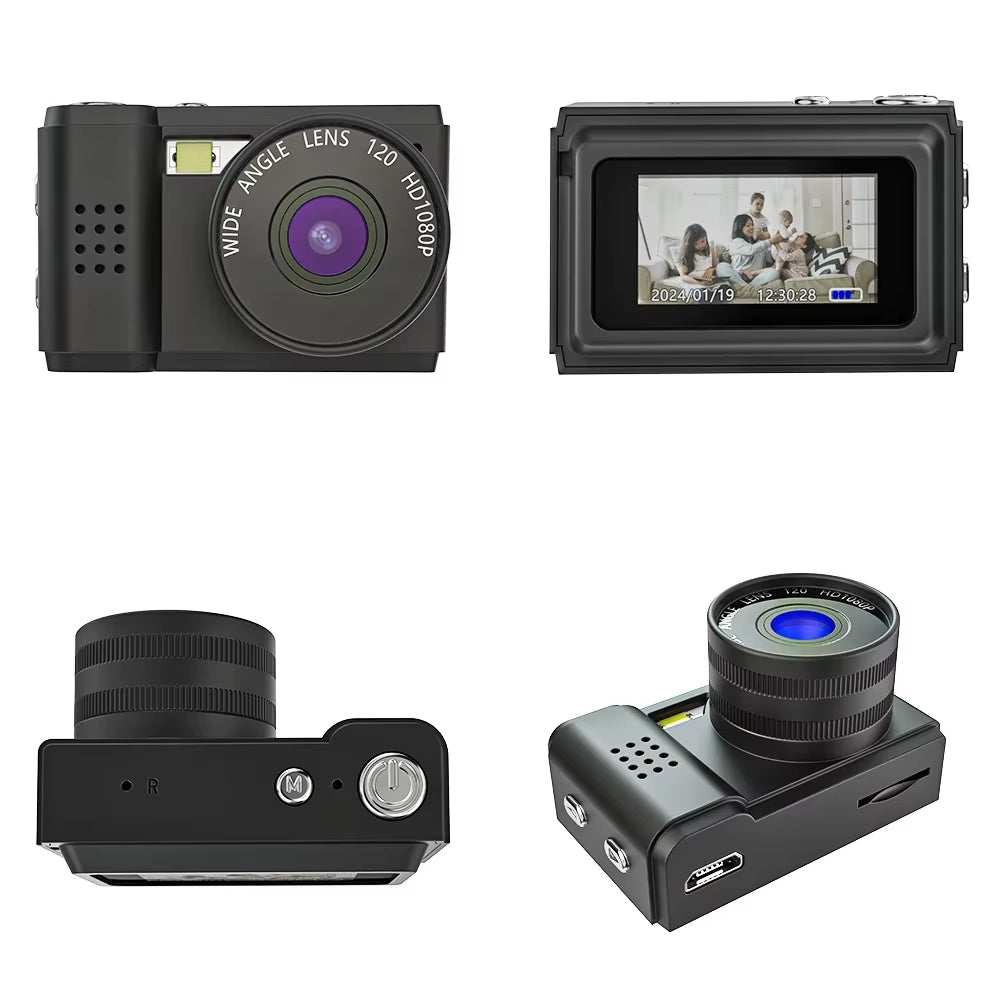 0-128G Mini 1080P Small Digtal Camera with Screen Bodycam Compact Kids Camcorder Indoor Outdoor Sport Video DV Recorder Body Cam