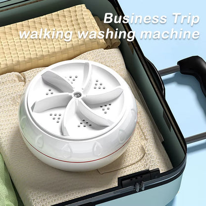 Mini Washing Machine Portable USB Rotating Turbo Fruit Ultrasonic Dishwasher for Clothes Home Kitchen Travel Remote Control미니세탁기