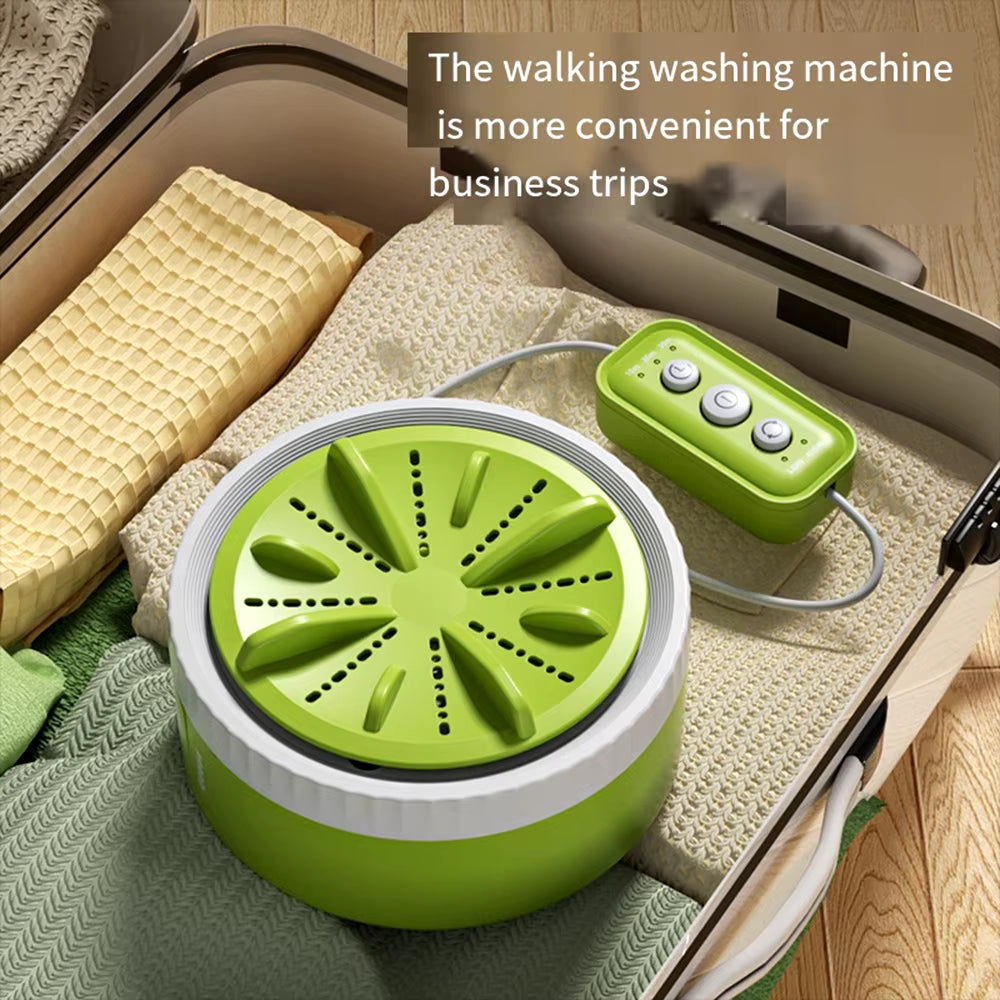 Mini Washing Machine Portable USB Rotating Turbo Fruit Ultrasonic Dishwasher for Clothes Home Kitchen Travel Remote Control미니세탁기